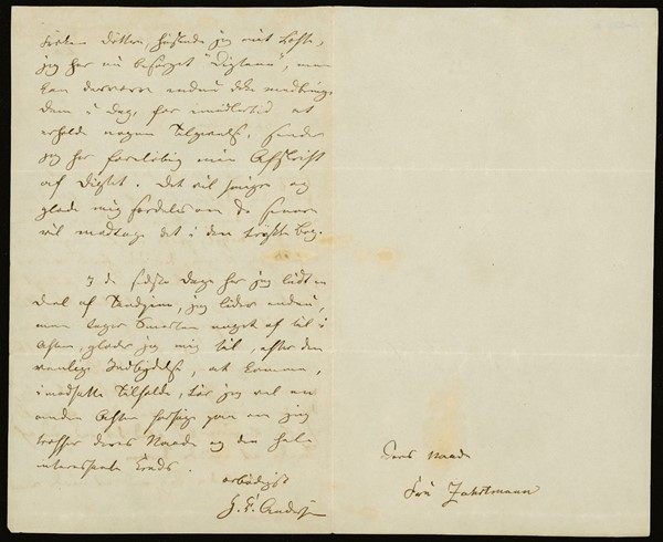 Brev fra H.C. Andersen til Elisabet Zahrtmann (19/04-1844)